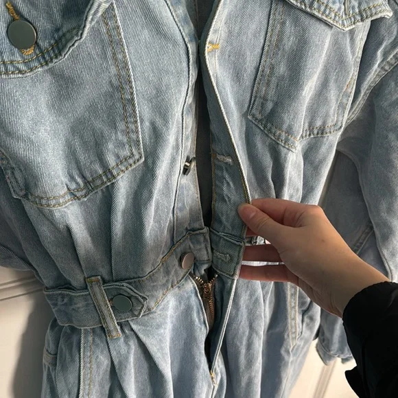 12th tribe Jean jump suit - Picture 4 of 6